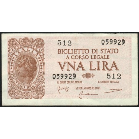 Italie - Pick 29b - 1 lira - 1950 - Etat : SUP+