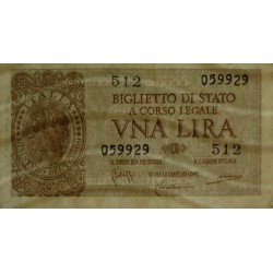 Italie - Pick 29b - 1 lira - 1950 - Etat : SUP+