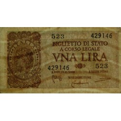 Italie - Pick 29b - 1 lira - 1950 - Etat : TTB-
