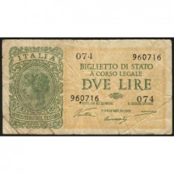 Italie - Pick 30a - 2 lire - 1946 - Etat : TB