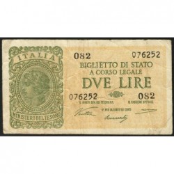 Italie - Pick 30a - 2 lire - 1946 - Etat : TB+