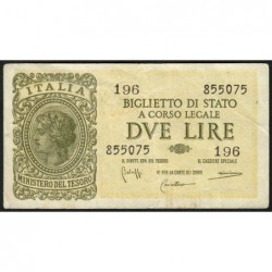 Italie - Pick 30b - 2 lire - 1950 - Etat : TTB