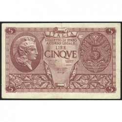 Italie - Pick 31b - 5 lire - 1948 - Etat : TTB+