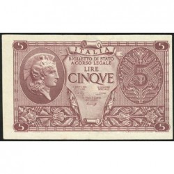 Italie - Pick 31b variété - 5 lire - 1948 - Etat : SPL