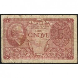 Italie - Pick 31c - 5 lire - 1950 - Etat : TB-