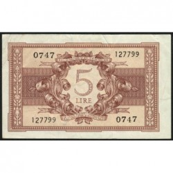 Italie - Pick 31c - 5 lire - 1950 - Etat : TTB+