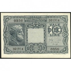 Italie - Pick 32b - 10 lire - 1948 - Etat : SPL+
