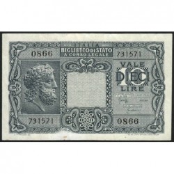 Italie - Pick 32c - 10 lire - 1950 - Etat : TTB