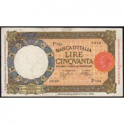 Italie - Pick 57_2 - 50 lire - 24/01/1942 - An XX - Etat : TB+