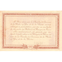 La Roche-sur-Yon (Vendée) - Pirot 65-1 - 50 centimes - Série B - 1915 - Etat : SUP+