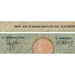 Italie - Pick 64 - 50 lire - 31/03/1943 - An XXI - Etat : TB