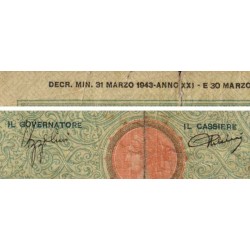 Italie - Pick 64 - 50 lire - 31/03/1943 - An XXI - Etat : B-