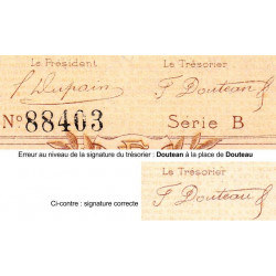 La Roche-sur-Yon (Vendée) - Pirot 65-1 - 50 centimes - Série B - 1915 - Etat : SUP+