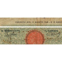 Italie - Pick 65_1 - 50 lire - 11/08/1943 - Etat : B+