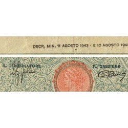 Italie - Pick 65_1 - 50 lire - 11/08/1943 - Etat : TB+