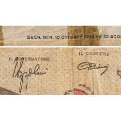 Italie - Pick 67a_3 - 100 lire - 10/10/1944 - Etat : AB