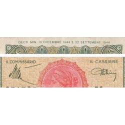 Italie - Pick 74a_1 - 50 lire - 10/12/1944 - Etat : TTB-