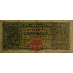 Italie - Pick 74a_1 - 50 lire - 10/12/1944 - Etat : TTB-