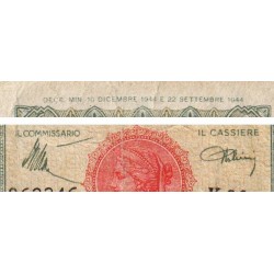 Italie - Pick 74a_1 - 50 lire - 10/12/1944 - Etat : TB