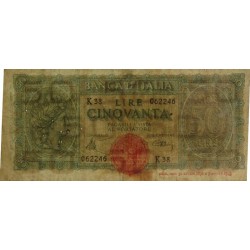 Italie - Pick 74a_1 - 50 lire - 10/12/1944 - Etat : TB