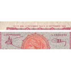 Italie - Pick 75a_1 - 100 lire - 10/12/1944 - Etat : TB+
