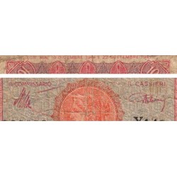 Italie - Pick 75a_2 - 100 lire - 10/12/1944 - Etat : B