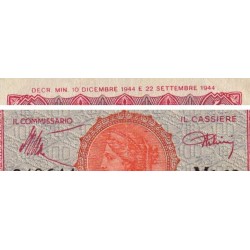 Italie - Pick 75a_2 - 100 lire - 10/12/1944 - Etat : TTB+