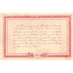 La Roche-sur-Yon (Vendée) - Pirot 65-5 - 1 franc - Série C - 1915 - Etat : TTB