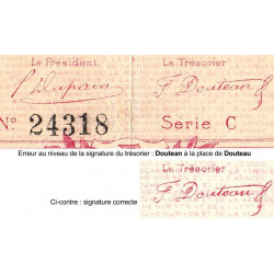 La Roche-sur-Yon (Vendée) - Pirot 65-5 - 1 franc - Série C - 1915 - Etat : TTB