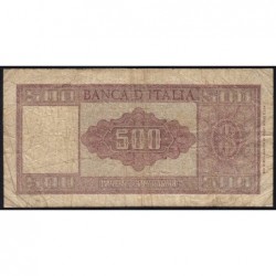 Italie - Pick 80b - 500 lire - 23/03/1961 - Etat : B