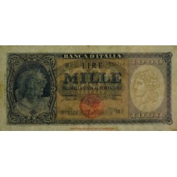 Italie - Pick 82 - 1'000 lire - Série M 2 - 20/03/1947 - Etat : TTB