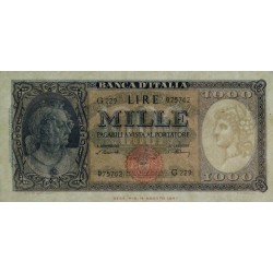 Italie - Pick 88a - 1'000 lire - Série G 229 - 10/02/1948 - Etat : SUP