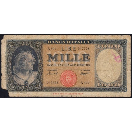 Italie - Pick 88c - 1'000 lire - Série A 327 - 15/09/1959 - Etat : AB