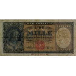 Italie - Pick 88d - 1'000 lire - Série O 394 - 25/09/1961 - Etat : TB+