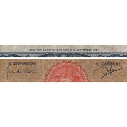 Italie - Pick 88d - 1'000 lire - Série F 419 - 25/09/1961 - Etat : TB