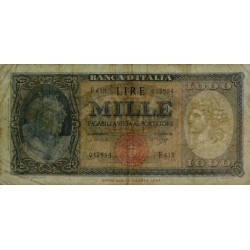 Italie - Pick 88d - 1'000 lire - Série F 419 - 25/09/1961 - Etat : TB