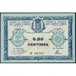 Saint-Omer - Pirot 115-1 - 50 centimes - N° avec 5 chiffres - 14/08/1914 - Etat : NEUF