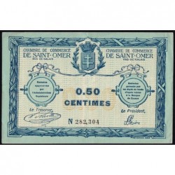 Saint-Omer - Pirot 115-1 - 50 centimes - N° avec 6 chiffres - 14/08/1914 - Etat : TTB