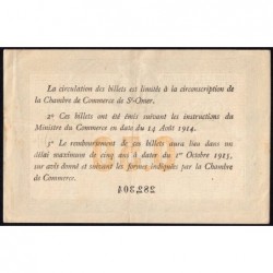 Saint-Omer - Pirot 115-1 - 50 centimes - N° avec 6 chiffres - 14/08/1914 - Etat : TTB