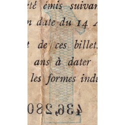 Saint-Omer - Pirot 115-4b - 1 franc - N° avec 6 chiffres - 14/08/1914 - Etat : TB-