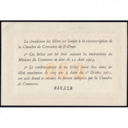 Saint-Omer - Pirot 115-7 - 50 centimes - 5me émission - 14/08/1914 - Etat : SPL+