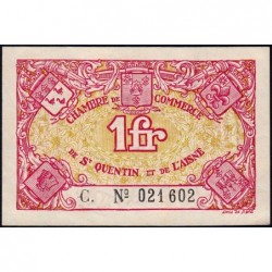Saint-Quentin - Pirot 116-3 - 1 franc - Série C. - Sans date - Etat : SUP