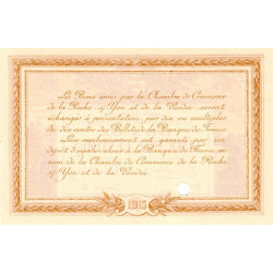 La Roche-sur-Yon (Vendée) - Pirot 65-15 - 50 centimes - Série D - 1915 - Spécimen - Etat : SUP+