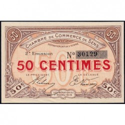 Sens - Pirot 118-2b - 50 centimes - 07/03/1916 - Etat : SPL