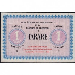 Tarare - Pirot 119-1 - 1 franc - Série C.021 - Sans date - Etat : SUP+