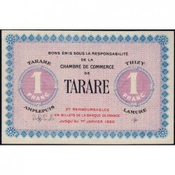 Tarare - Pirot 119-8 - 1 franc - Série I.027 - Sans date - Etat : NEUF