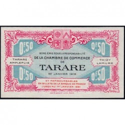 Tarare - Pirot 119-16 - 50 centimes - Série F.048 - 22/01/1916 - Etat : SPL