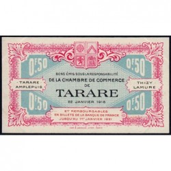 Tarare - Pirot 119-16 - 50 centimes - Série P.128 - 22/01/1916 - Etat : SUP