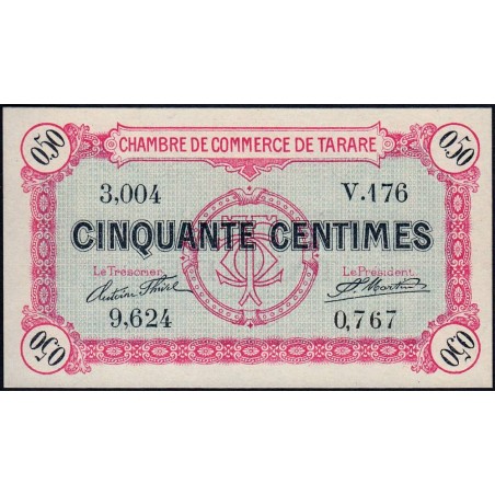 Tarare - Pirot 119-16 - 50 centimes - Série V.176 - 22/01/1916 - Etat : NEUF