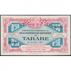 Tarare - Pirot 119-23 - 50 centimes - Série I.072 - 21/04/1917 - Etat : NEUF